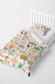 Resim MONOHOME Sevimli Hayvanlar Çocuk Nevresim Takımı 3D Pamuk Saten 160x220, monohome1917 