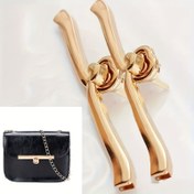 Resim Kalp Şekilli Kilitli Altın Twist - El Yapımı Çantalar ve Aksesuarlar için Mükemmel 