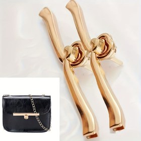 Resim Kalp Şekilli Kilitli Altın Twist - El Yapımı Çantalar ve Aksesuarlar için Mükemmel 