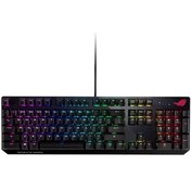 Resim Asus ROG Strix Scope Aura Sync RGB Türkçe NX Blue Switch Geniş Ctrl Tuşu Mekanik Oyuncu Klavye Asus