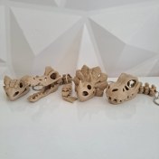 Resim 4’lü Dinozor Iskeleti Anahtarlık Seti – Fosil Temalı 