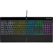 Resim Corsair K55 CH-9226765-TR Rgb Pro Membrane Türkçe Rgb Gaming Klavye 
