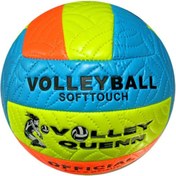 Resim Avessa Queen Fosforlu Voleybol Topu Mavi Sarı Turuncu Bsf-012 Çok Renkli 