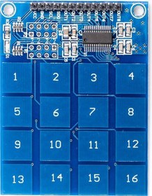 Resim Ttp229 16 Buton Dokunmatik Sensör Modülü Kapasitif Dijital Tuş Algılayıcı Anahtar Keypad 