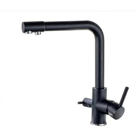 Resim Entrend Arıtmalı Musluk - Siyah Arıtmalı Evye Bataryası Diğer 