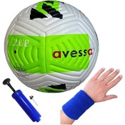 Resim Avessa FT-400 4 Astar No:5 Futbol Maç Topu Orta Sertlikte Tüm Zeminlere Uygun + Pompa + Havlu Bileklik 