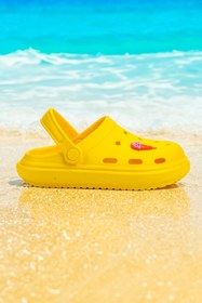 Resim Kiko Kids Bester Eva Plaj Havuz Okul Kreş Kız Çocuk Terlik Sarı 