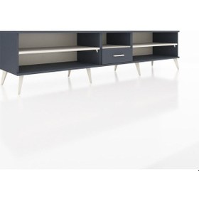 Resim Hyperion Tv Ünitesi 3 Raflı Tek Çekmeceli 220x44x51 Antrasit-aytaşı/antrasit Aytası/antrasıt - Antrasıt 