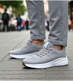 Resim Best Of Bej Erkek Sneaker Günlük Spor Ayakkabısı Esnek Tabanlı Rahat Ergonomik Ortopedik 231 