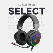Resim Rampage Rm-k50 Select Siyah Usb 7.1 Rgb Ledli Gaming Oyuncu Mikrofonlu 