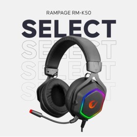 Resim Rampage Rm-k50 Select Siyah Usb 7.1 Rgb Ledli Gaming Oyuncu Mikrofonlu 