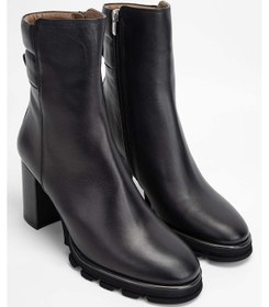 Resim Tamer Tanca Kadın Hakiki Deri Siyah Deri Topuklu Bot 775 900 Bn Bot Sk23/24 Sıyah Dr Siyah 