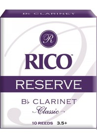 Resim D'addario Rct10355 Reserve Classic Bb Klarnet Kamışı No: 3.5+ Profesyonel - 10'lu Paket Kalın Uç Tasarımı, Profesyonel Direnç Ve Zengin Harmonikler 