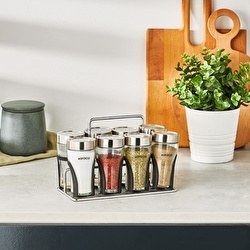 Resim Danica 9 Parça Rectangle Baharat Takımı Karaca