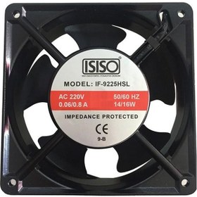 Resim If-9225Hsl 220Vac Metal Fan 92X92X25Mm 
