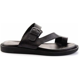Resim Bambi Siyah Leather Erkek Terlik E04433001543 Siyah 