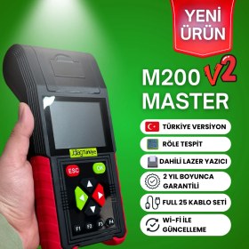 Resim Jdiag M200 Master V2 Motosiklet Arıza Tespit Cihazı 