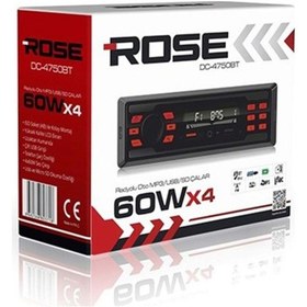 Resim Rose Dc-4750bt 60w X 4 Bluetooth, Tf Card, Aux, Usb, Oto Teyp 