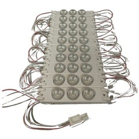 Resim 220 Volt 3 Watt 3 Lü Lensli Beyaz 3030 Modül Led 5 Adet 