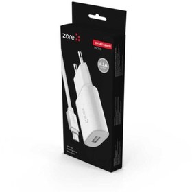 Resim Genel Markalar Zore Ofset Serisi Zcs-01 Micro 2 In 1 Ev Şarj Seti 2.1a 