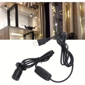 Resim 1 adet Mini Spot Işık, Alüminyum USB 5V LED Spot Işık 149.96cm Kablo ile Küçük Vurgu Işığı, Resim Bitki Takı Vitrini Model Ekran Raf Altı Dolap için 