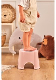 Resim Flosoft Kaydırmaz Çocuk Taburesi, Figürlü Çocuk Banyo Lavabo Klozet Taburesi Çok Renkli 