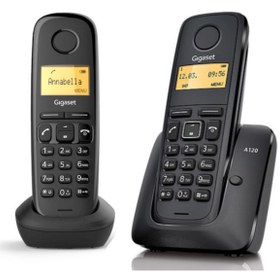 Resim Gigaset 1 Harici 2 Dahili Dect Telsiz Kablosuz Telefon Santrali (A120+A170) 