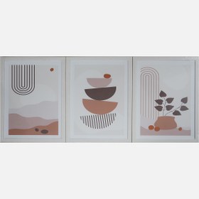 Resim Mina Art Çerçeveli Tablo 3'lü 33x43 cm 