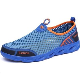 Resim Mavi Unisex Ayakkabı Hafif Mesh Su Ayakkabısında Rahat Spor Ayakkabıları Oymak Mavi 
