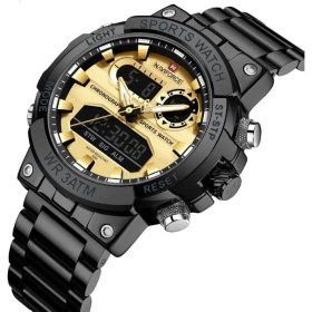Resim Naviforce Erkek Kol Saati Dijital & Analog Çelik Kordon 2138 