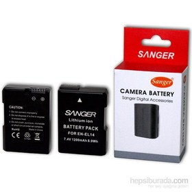 Resim Nikon En-El14 Enel14 Sanger Batarya Pil 
