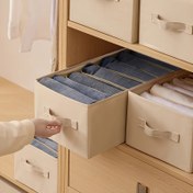 Resim Katlanabilir Şık El Tipi Saklama Çantası - Çok Katmanlı Tasarım, Dayanıklı Kumaş Organizer, El Çantaları, Giysiler, Ayakkabılar ve Aksesuarlar için - Yerden Tasarruf Sağlayan Gardırop ve Dolap Organizeri, Küçük Saklama Çantaları 