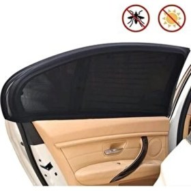 Resim Meyzone 2 Adet Oto Yan Cam Perdesi Araba Arka Güneşlik Araç Anne Bebek Çocuk Perde Arka Koltuk Emzirme Örtü 