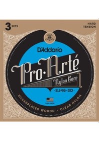 Resim D'addario Ej46-3D Takım Tel Klasik Gitar Teli 3 Set 