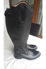 Resim mg binicilik malzemeleri Uniseks Siyah Binici Çizmesi 