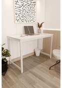 Resim Çalışma Masası Bilgisayar Ofis Masası 60 X 120 Cm Beyaz - Beyaz 