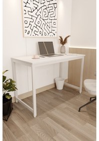 Resim Çalışma Masası Bilgisayar Ofis Masası 60 X 120 Cm Beyaz - Beyaz 