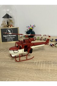 Resim MNK Home Dekoratif Metal Helikopter 