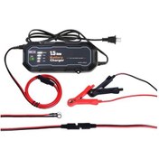 Resim Pazly Sringsun 1500mah Motosiklet Akü Şarj Cihazı, 12v Otomatik Akü Şarj Aleti, Siyah, Usb Ve Ac Giriş, Pratik Şarj Cihazı 