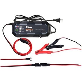 Resim Pazly Sringsun 1500mah Motosiklet Akü Şarj Cihazı, 12v Otomatik Akü Şarj Aleti, Siyah, Usb Ve Ac Giriş, Pratik Şarj Cihazı 