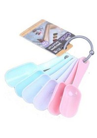 Resim 6 Lı Plastik Baharat Kaşığı Asorti 