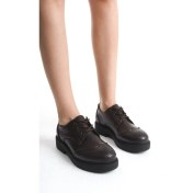 Resim Yampa Acı Kahve Rengi Oxford Ayakkabı 