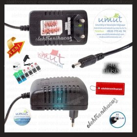 Resim Umut Bilişim 5 V-2 A Plastik Kasa Tablet Adaptörü 3.5 Mm*1.35 mm Uç Özellikleri (5 Volt 2 Amper Adaptör 5V2A Adapter) 