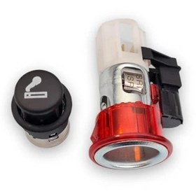 Resim VW Touran 2011-2022 Çakmaklık Kovanı Manşonu Kırmızı 1J0919309 