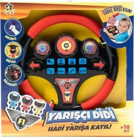 Resim Didi Direksiyon Kırmızı Türkçe Müzikli Eğitici Yarışçı Direksiyn 