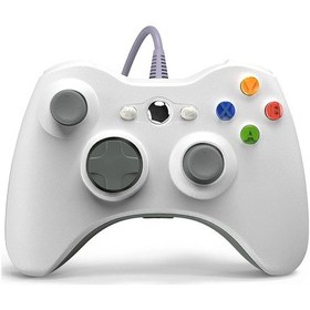 Resim Kablolu Beyaz-usb Kablolu Denetleyici Xbox 360 Gamepad Jogos Controle Win7/8/10 Pc Joystick Joypad 