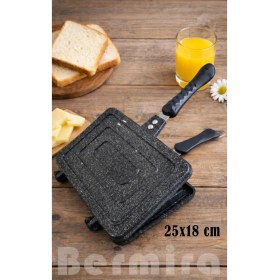 Resim Özbience Büyük Boy Granit Döküm Tost Makinesi 25X18 Cm, Sağlıklı ve Dayanıklı 