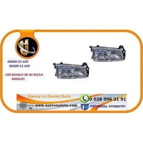 Resim Far Bongo 98-00 Sol Manuel / 0k600-51-020-lh 