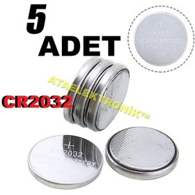 Resim ATAELEKTRONİK 1 Kart 5 Adet Cr2025 3v Lithium Şeker Aleti Baskül Ve Araç Kumanda Pili 5 Li Paket 