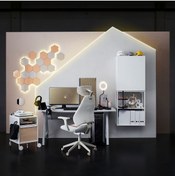 Resim IKEA Yüksekliği ayarlanabilen oyuncu sandalyesi, Baş detekli, Emniyet tekerli 